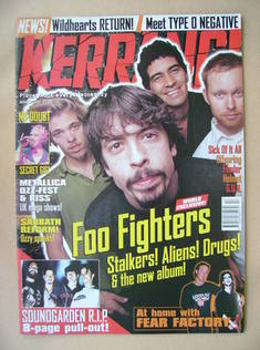 Kerrang magazine - Foo Fighters cover (26 April 1997 - Issue 645)
