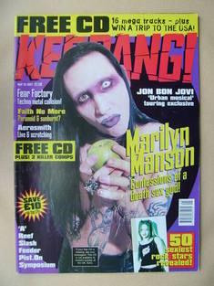 <!--1997-05-24-->Kerrang magazine - Marilyn Manson cover (24 May 1997 - Iss