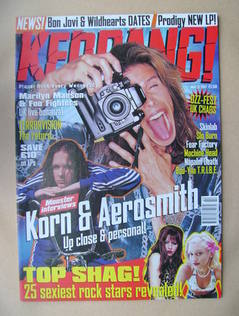 <!--1997-05-31-->Kerrang magazine - Steven Tyler cover (31 May 1997 - Issue