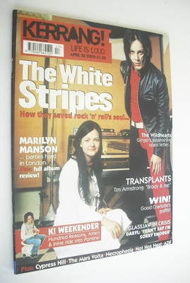 Kerrang magazine - The White Stripes cover (26 April 2003 - Issue 952)