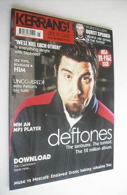 Kerrang magazine - Deftones cover (24 May 2003 - Issue 956)