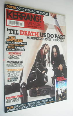 Kerrang magazine - Murderdolls cover (12 July 2003 - Issue 963)