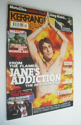 Kerrang magazine - Jane's Addiction cover (19 July 2003 - Issue 964)