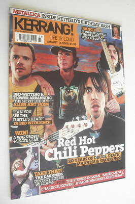 Kerrang magazine - Red Hot Chili Peppers cover (16 August 2003 - Issue 968)