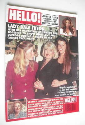 Hello! magazine - Lady Dale Tryon cover (30 April 1994 - Issue 302)