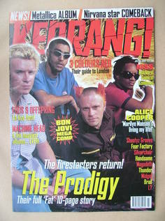 Kerrang magazine - The Prodigy cover (5 July 1997 - Issue 655)