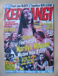 Kerrang magazine - Marilyn Manson cover (12 July 1997 - Issue 656)