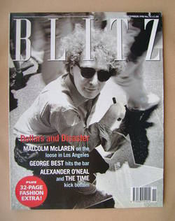 Blitz magazine - November 1990 - Malcolm McLaren cover