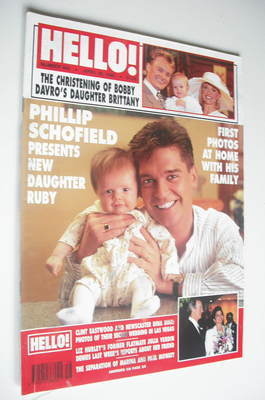 Hello! magazine - Phillip Schofield and daughter Ruby cover (20 April 1996 - Issue 403)