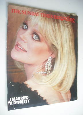 The Sunday Times magazine - Candy Spelling cover (25 November 1984)