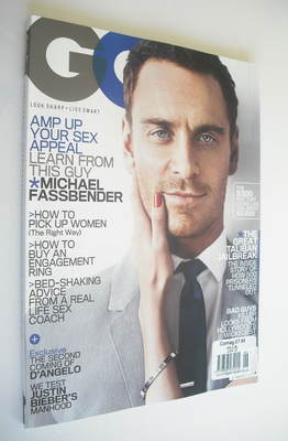 <!--2012-06-->US GQ magazine - June 2012 - Michael Fassbender cover