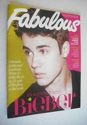 Fabulous magazine - Justin Bieber cover (17 June 2012)