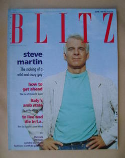 Blitz magazine - June 1989 - Steve Martin cover
