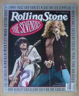 Rolling Stone magazine - Jimmy Page and Robert Plant cover (20 September 1990 - Issue 587)