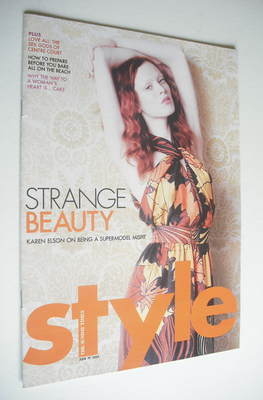 Style magazine - Karen Elson cover (19 June 2005)