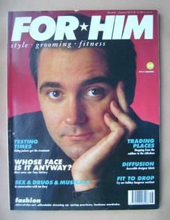 <!--1989-12-->For Him magazine - Tony Slattery cover (December 1989/January