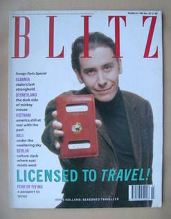 Blitz magazine - March 1990 - Jools Holland cover