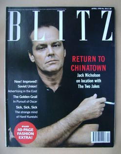 Blitz magazine - April 1990 - Jack Nicholson cover