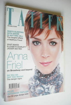 Tatler magazine - October 1999 - Anna Friel cover