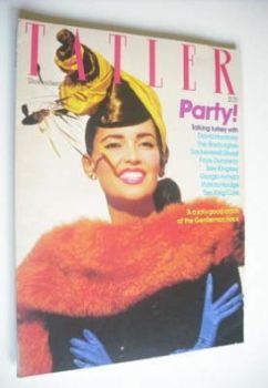 Tatler magazine - December 1982/January 1983 - Marcie Hunt cover