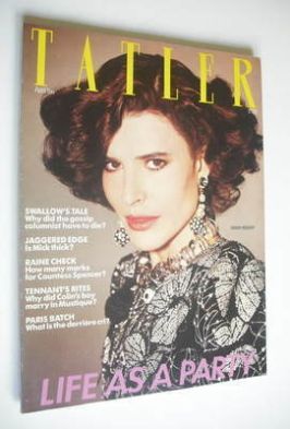 <!--1983-04-->Tatler magazine - April 1983 - Fanny Ardant cover