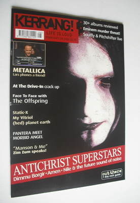 Kerrang magazine - Dimmu Borgir cover (24 February 2001 - Issue 841)