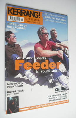 Kerrang magazine - Feeder cover (7 April 2001 - Issue 847)