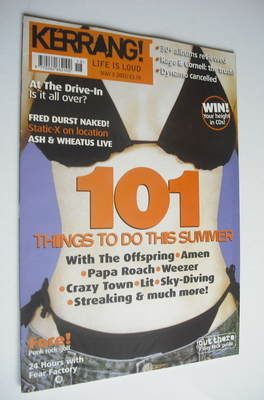 Kerrang magazine - 101 Things To Do This Summer cover (5 May 2001 - Issue 851)