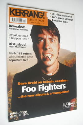 Kerrang magazine - Dave Grohl cover (19 May 2001 - Issue 853)