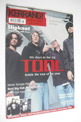 Kerrang magazine - Tool cover (23 June 2001 - Issue 858)