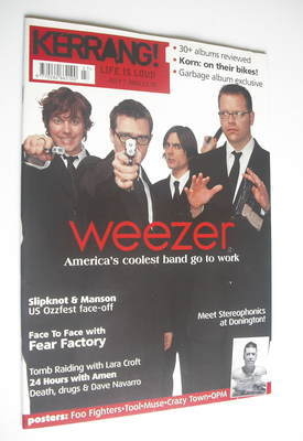 Kerrang magazine - Weezer cover (7 July 2001 - Issue 860)