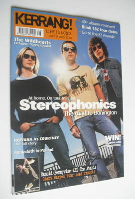 Kerrang magazine - Stereophonics cover (14 July 2001 - Issue 861)