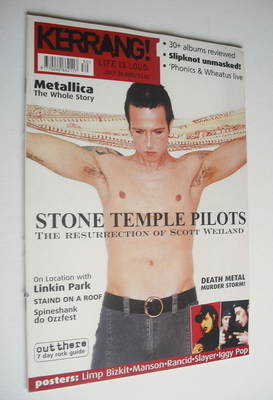 Kerrang magazine - Scott Weiland cover (28 July 2001 - Issue 863)