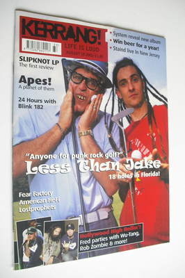 Kerrang magazine - Less Than Jake cover (18 August 2001 - Issue 866)