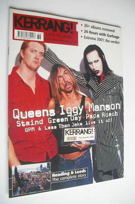 Kerrang magazine - Kerrang Awards 2001 cover (8 September 2001 - Issue 869)