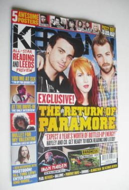 Kerrang magazine - Paramore cover (25 August 2012 - Issue 1429)