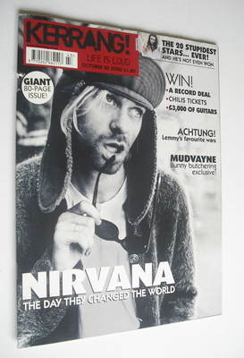 Kerrang magazine - Kurt Cobain cover (26 October 2002 - Issue 927)