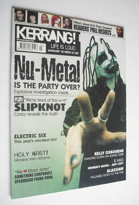 Kerrang magazine - Slipknot cover (18 January 2003 - Issue 938)