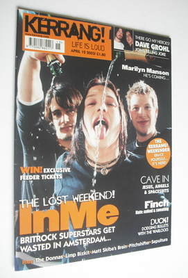 Kerrang magazine - INME cover (12 April 2003 - Issue 950)