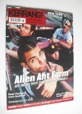 Kerrang magazine - Alien Ant Farm cover (22 September 2001 - Issue 871)
