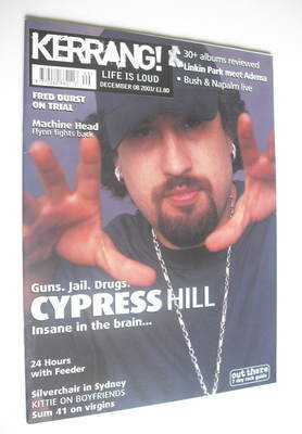Kerrang magazine - Cypress Hill cover (8 December 2001 - Issue 882)