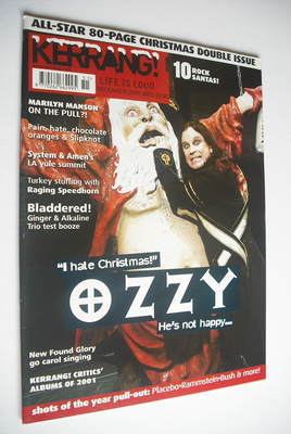 Kerrang magazine - Ozzy Osbourne cover (22-29 December 2001 - Issue 884)