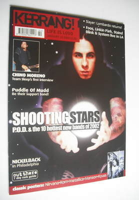 Kerrang magazine - P.O.D. cover (12 January 2002 - Issue 886)