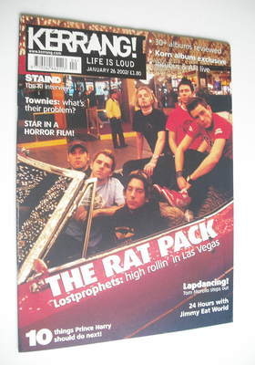Kerrang magazine - Lostprophets cover (26 January 2002 - Issue 888)