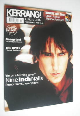 Kerrang magazine - Nine Inch Nails cover (2 February 2002 - Issue 889)