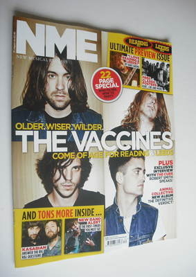 NME magazine - The Vaccines cover (25 August 2012)