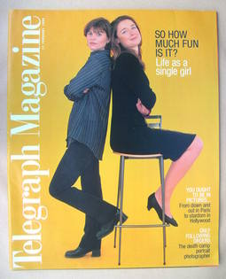Telegraph magazine - Sarah Vesey and Sarah Foot cover (21 February 1998)