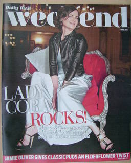 Weekend magazine - Elizabeth McGovern cover (9 June 2012)