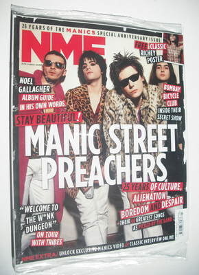NME magazine - Manic Street Preachers cover (8 October 2011)