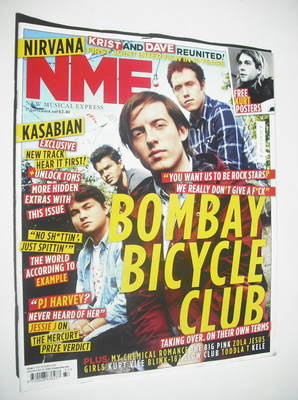 NME magazine - Bombay Bicycle Club cover (17 September 2011)